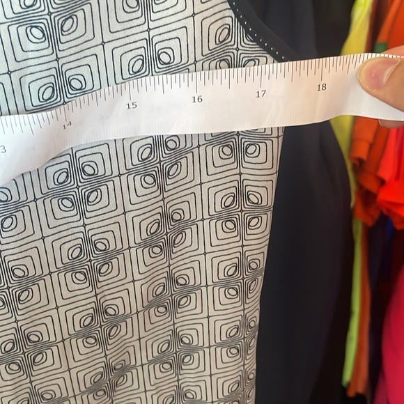 Max Studio Casual Geometric Pattern Black and White Dress Size S - Picture 14 of 14